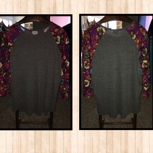 LuLaRoe 3XL Gray Top